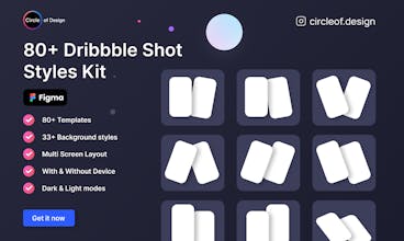 80+ Dribbble Shot Styles Kit gallery image