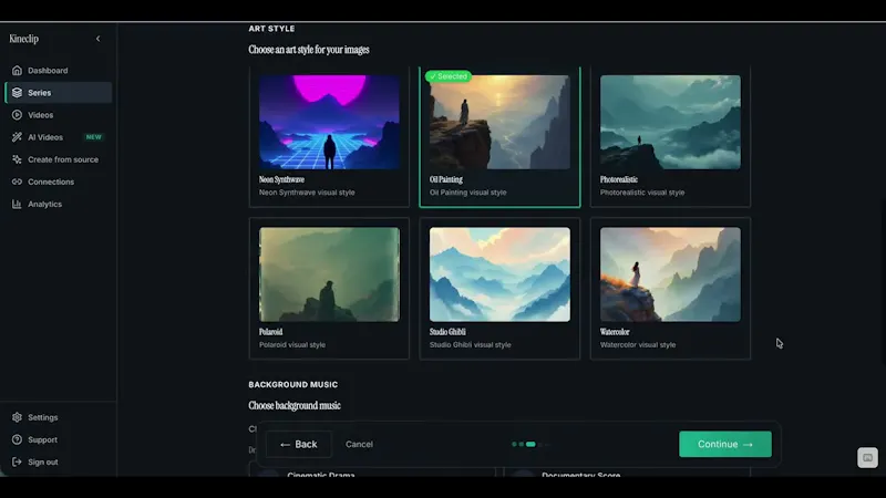 Kineclip screenshot 1 (video preview)