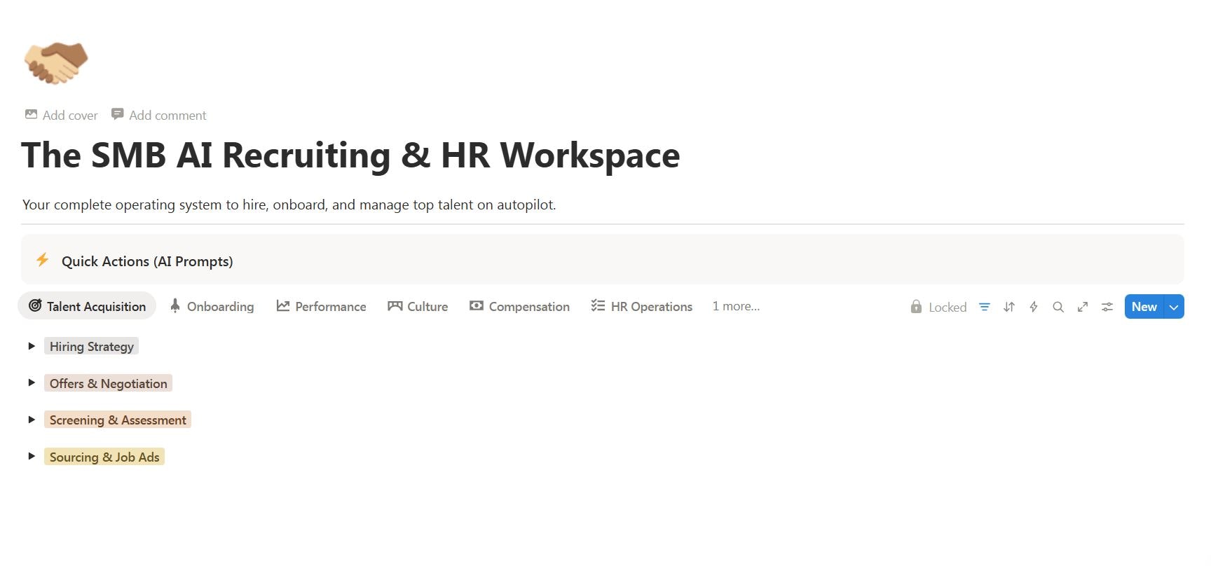 The SMB AI Recruiting & HR Workspace gallery image