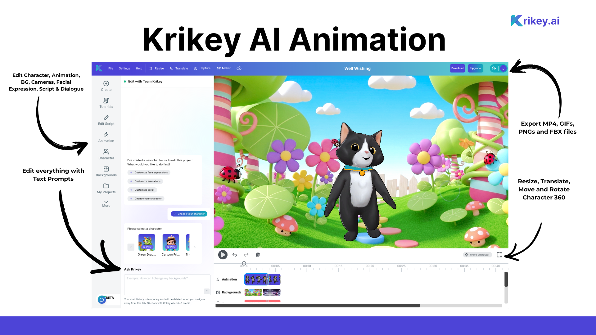 Krikey Ai — screenshot 3 showing tool features and UI