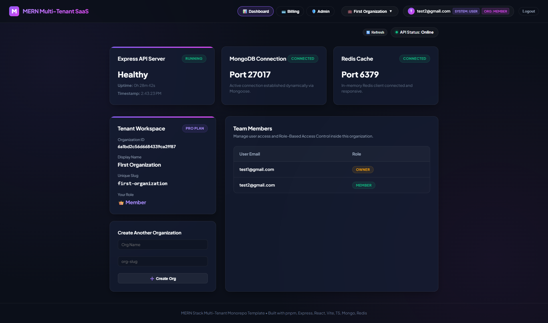 MERN Multi-Tenant SaaS Boilerplate gallery image