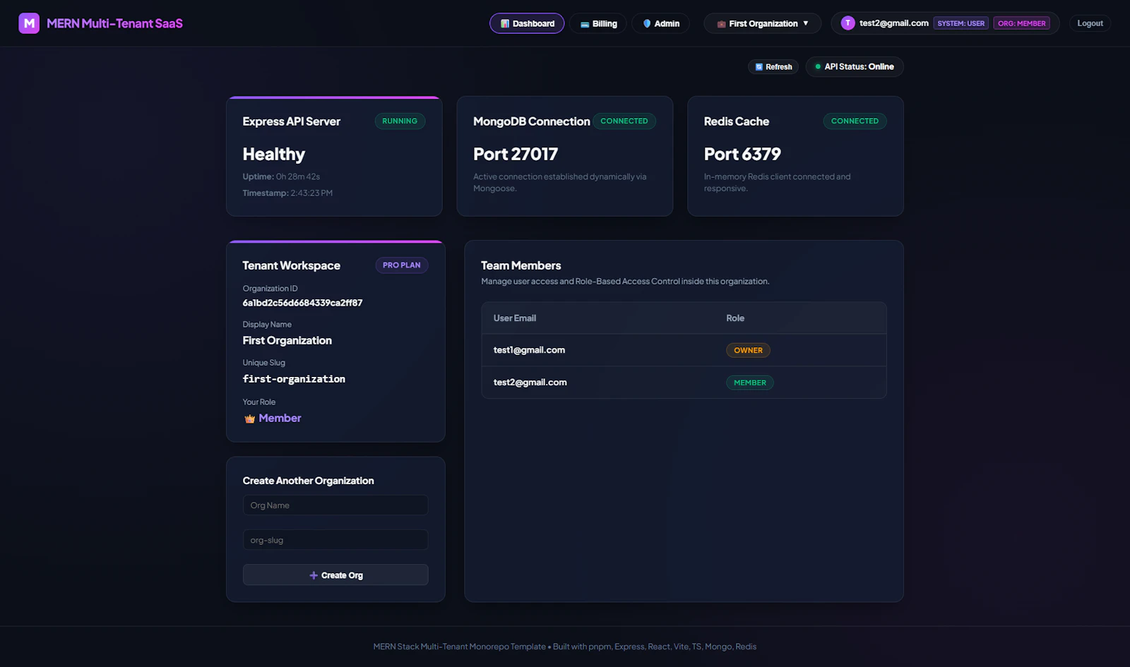 MERN Multi-Tenant SaaS Boilerplate screenshot 4