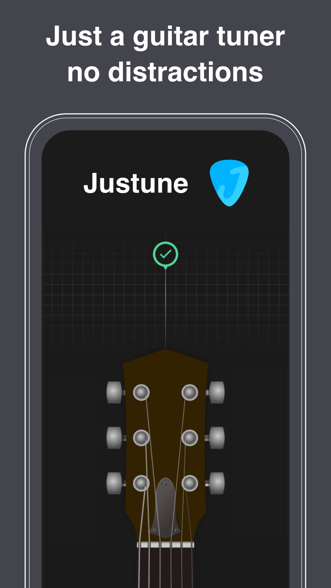 Justune gitaar tuner - Gitaar tuner zonder afleidingen media 1