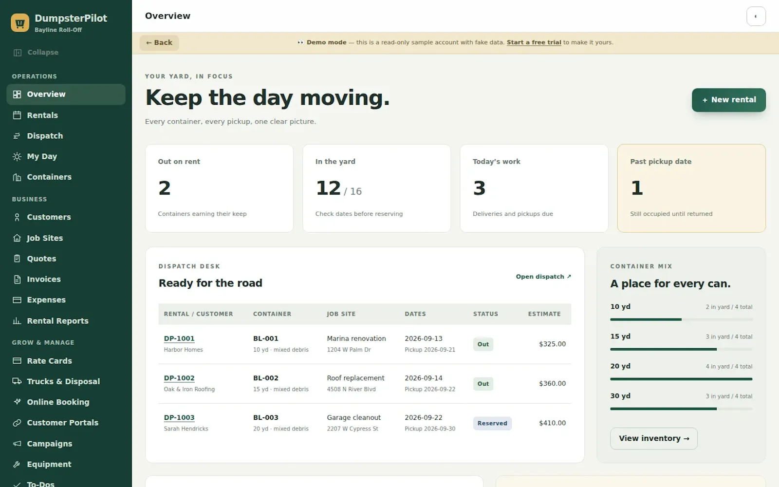 DumpsterPilot screenshot 3