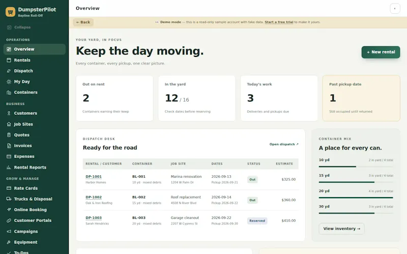 DumpsterPilot screenshot 3