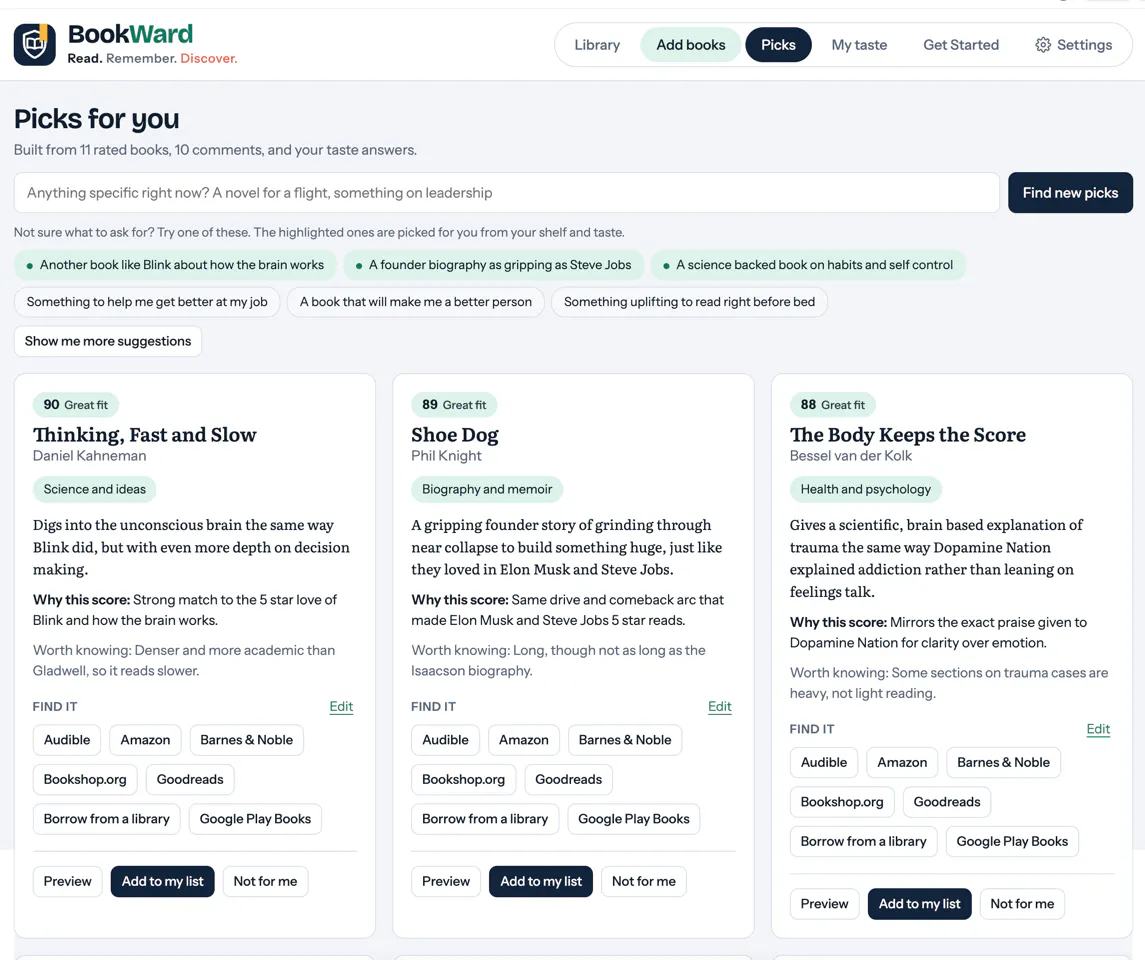 BookWard - Read, Remember, Discover gallery image
