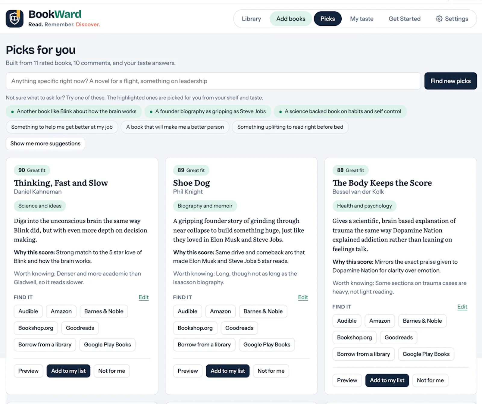 BookWard - Read, Remember, Discover screenshot 1