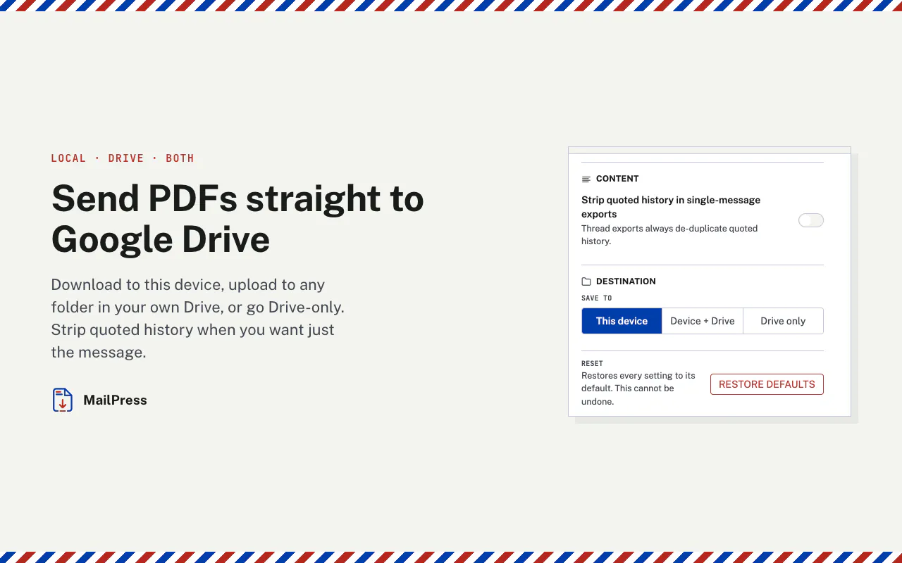 MailPress screenshot