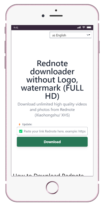 RedNote Downloader - Download videos, photos Rednote Without watermark Free media 1