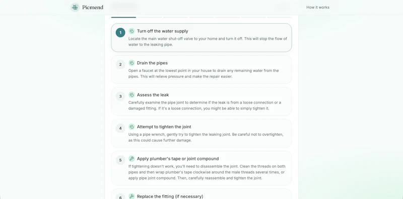 Picmend — Snap a photo, fix what broke screenshot 7