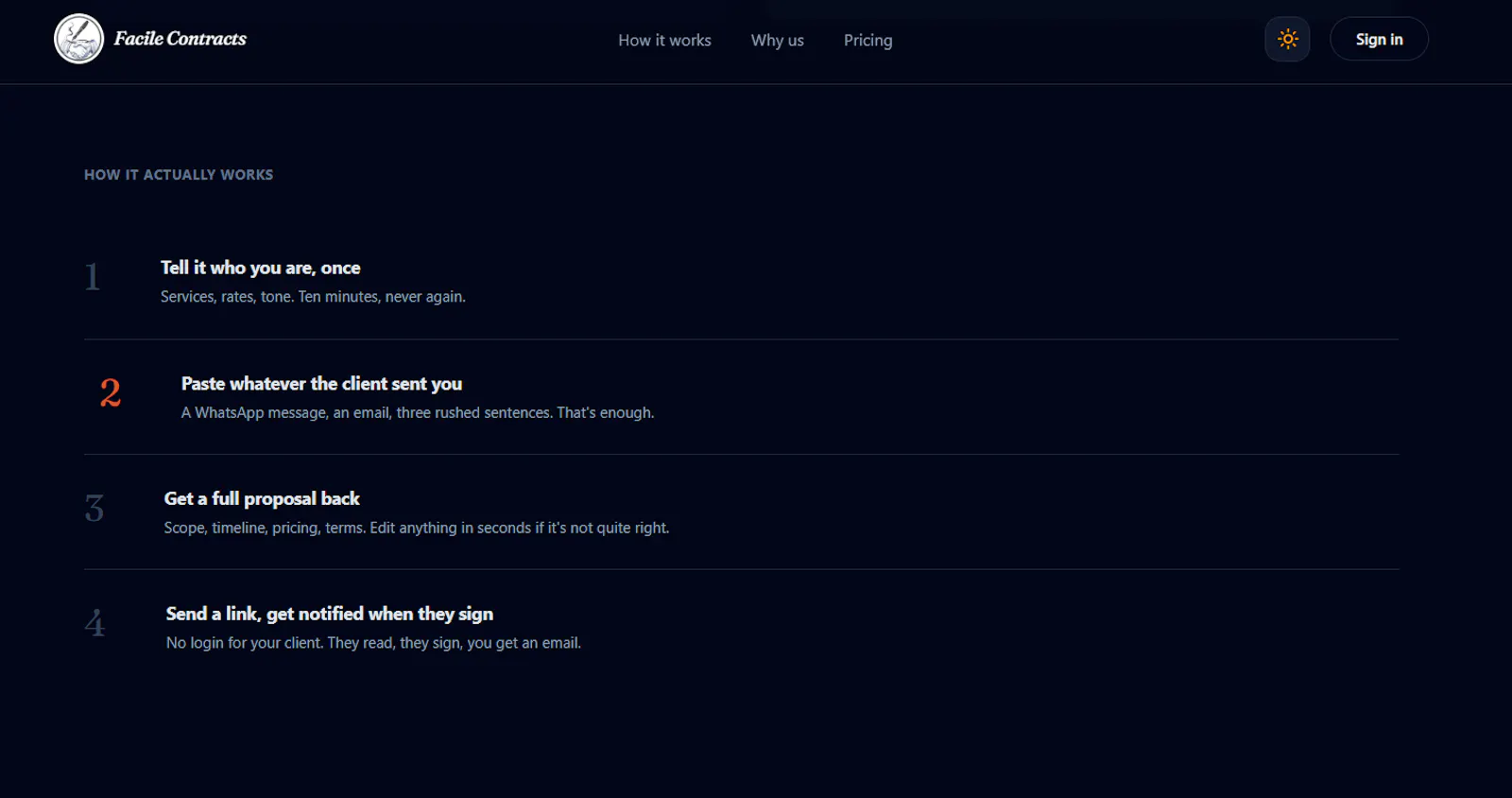 Facile Contracts screenshot 3