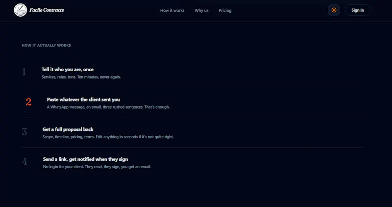Facile Contracts screenshot 3
