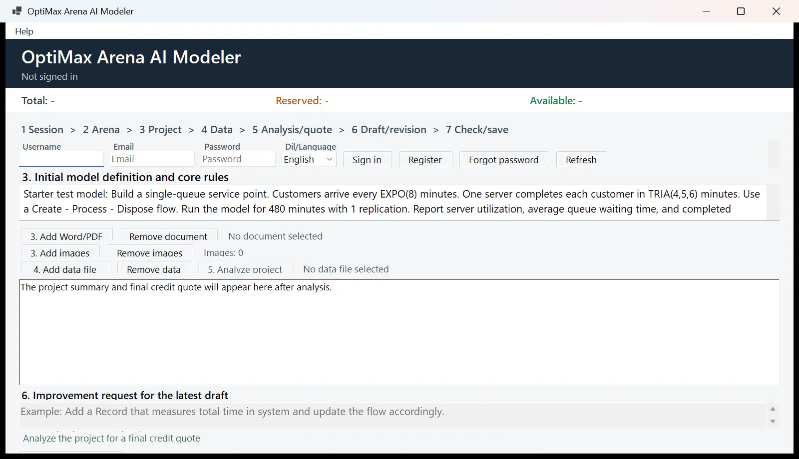 OptiMax Arena AI Simulation Builder gallery image