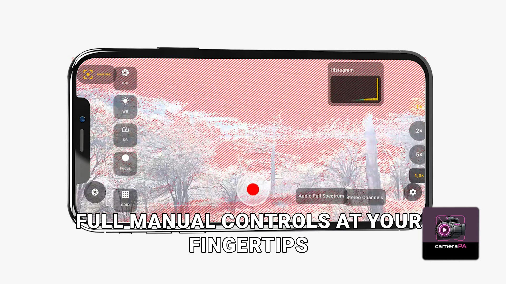 CameraPa – Pro Video Recorder - Screenshot 2 showing product features and functionality