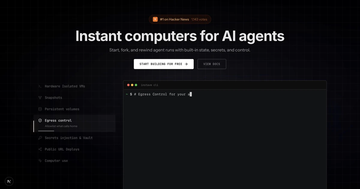 InstaVM screenshot 1