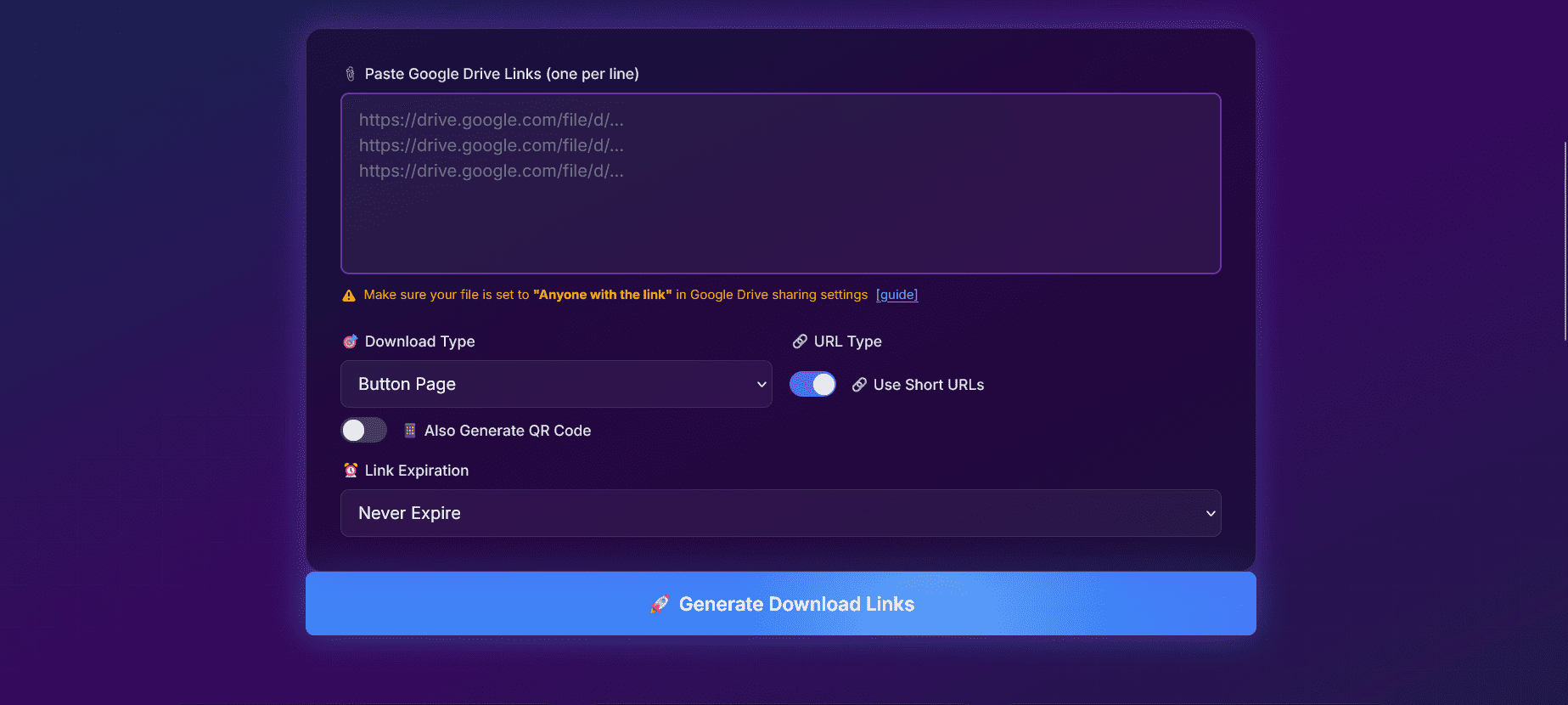 Google Drive Direct Link Generator gallery image