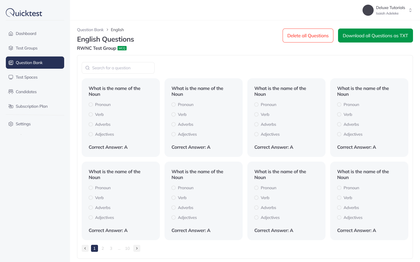 QuickTest gallery image