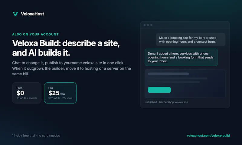 VeloxaHost screenshot 5