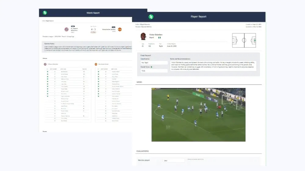 Media Scoutdecision untuk Pengakap - Perisian untuk Pangkalan Data Pengakap Bola Sepak & Pemain 5