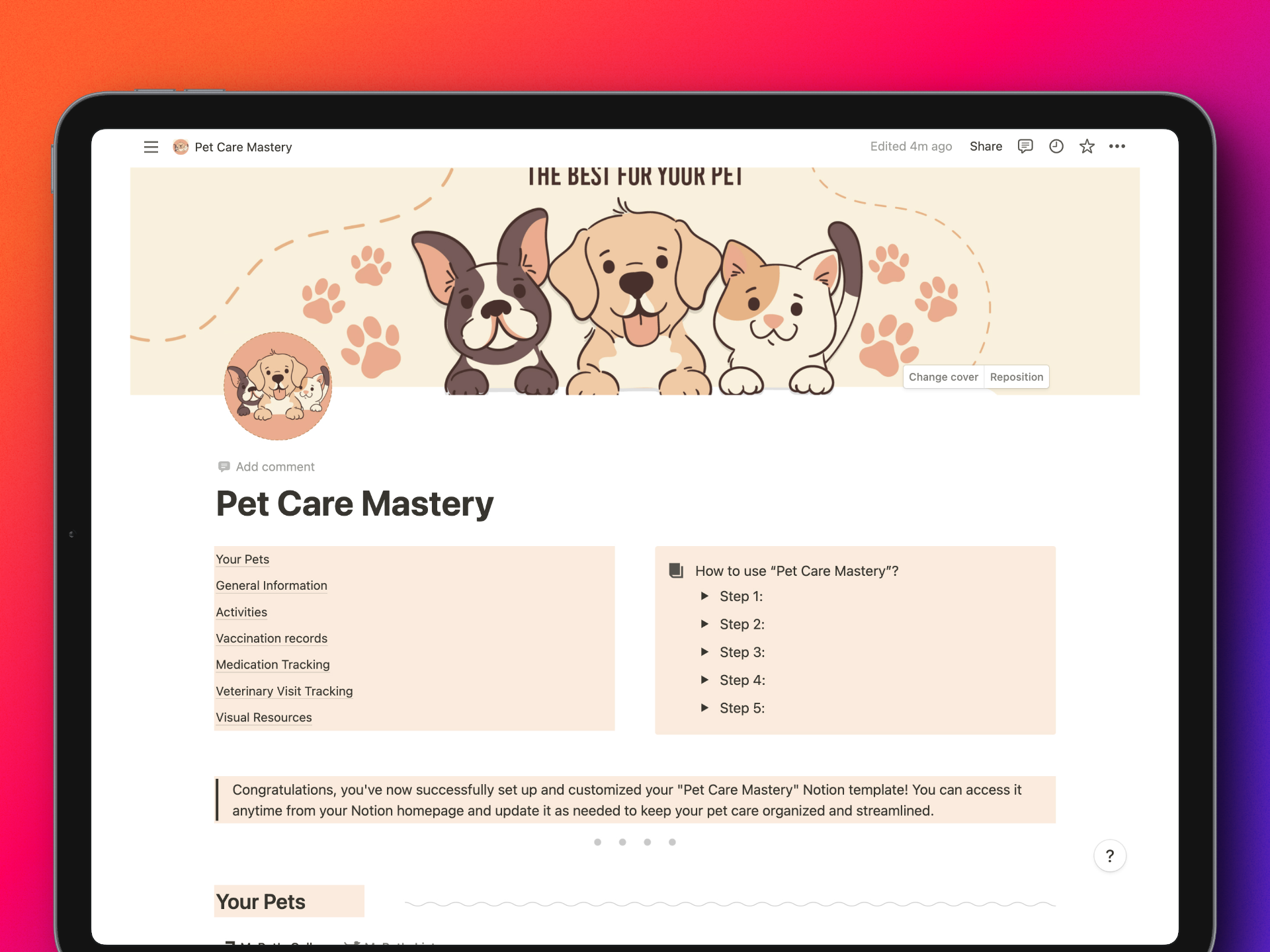 Pet Bakım Üstatlığı: Hayatınızı Basitleştirin