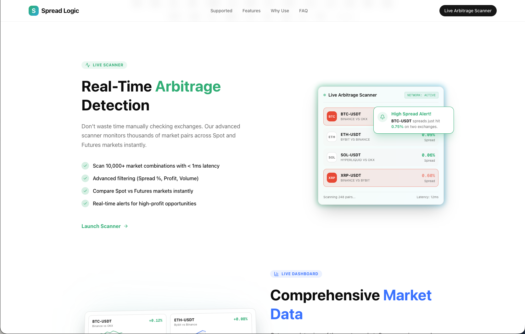 Spread Logic - Screenshot 5 showing product features and functionality