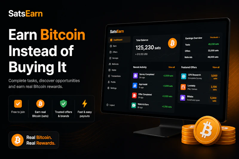 SatsEarn: Stack Sats, Not Excuses screenshot 3