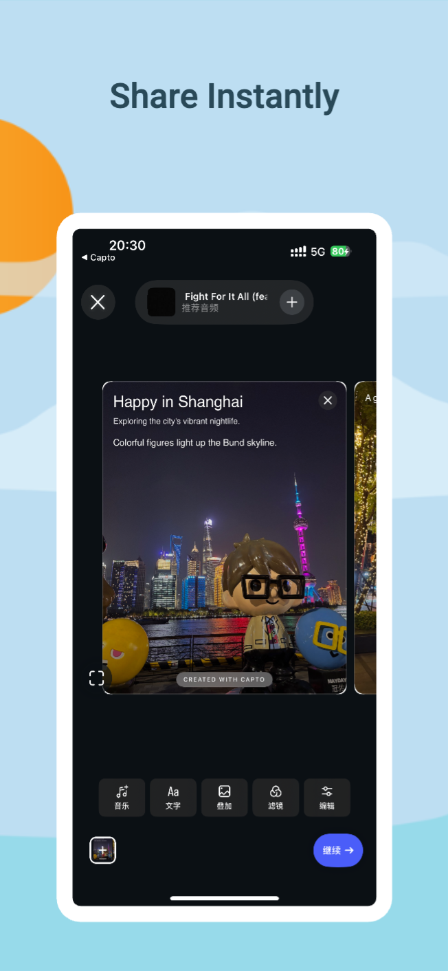 Capto: AI photo stories for IG gallery image