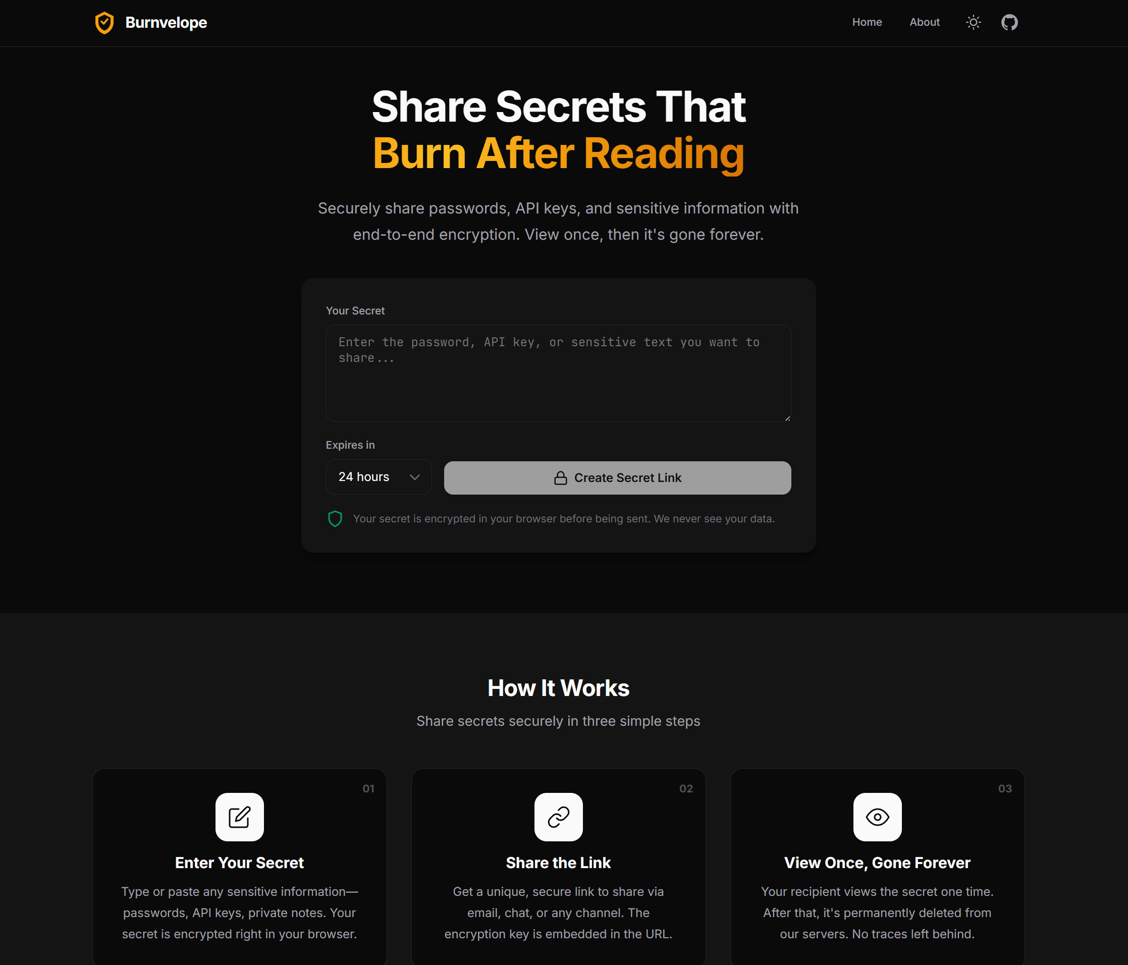 Burnvelope gallery image