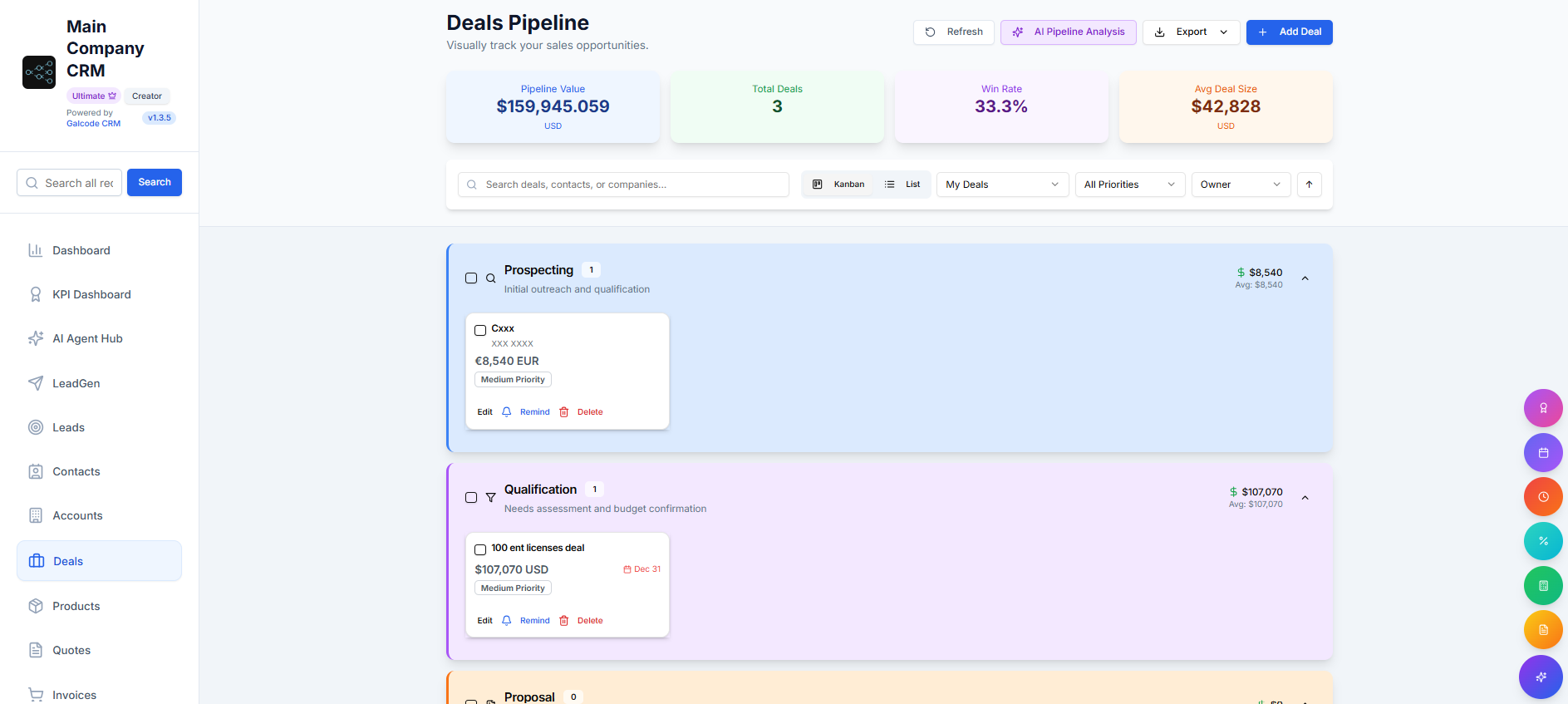 Galcode AI CRM gallery image