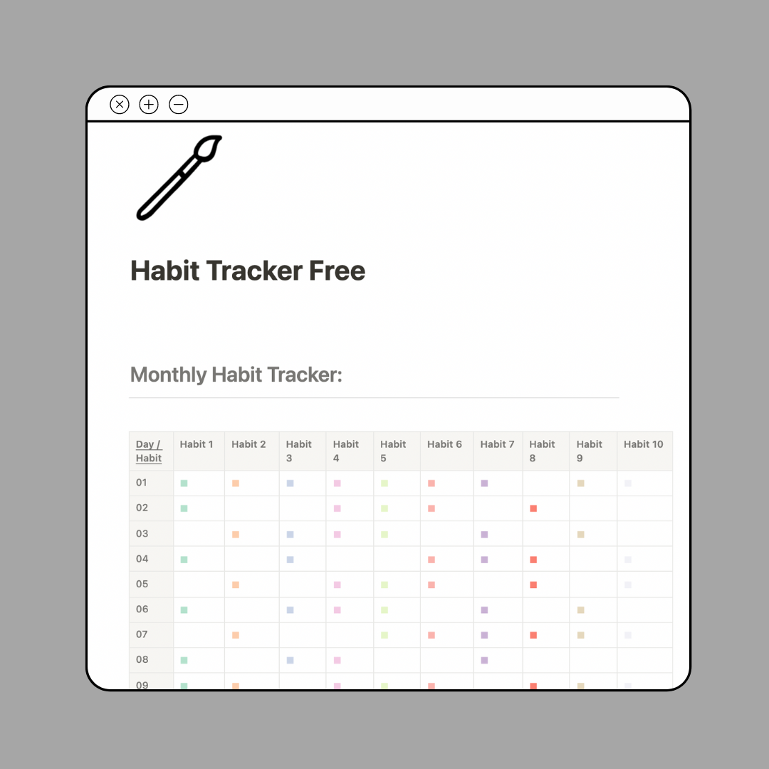 Free Minimal Habit Tracker