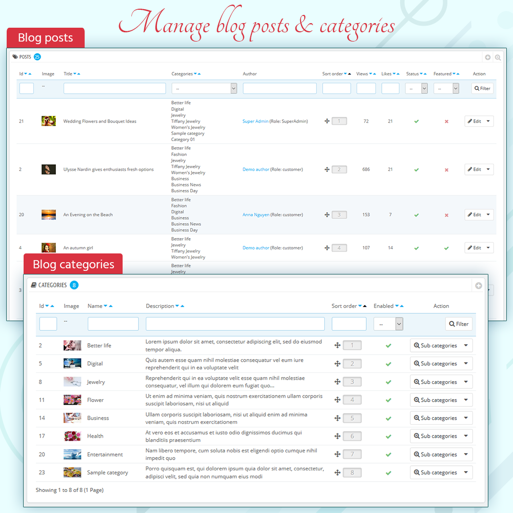  BLOG – All In 1 PrestaShop Blog Module gallery image
