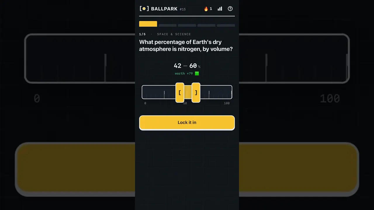 Ballpark — the daily estimation game gallery image