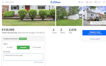 Property tracker for Zillow gallery image