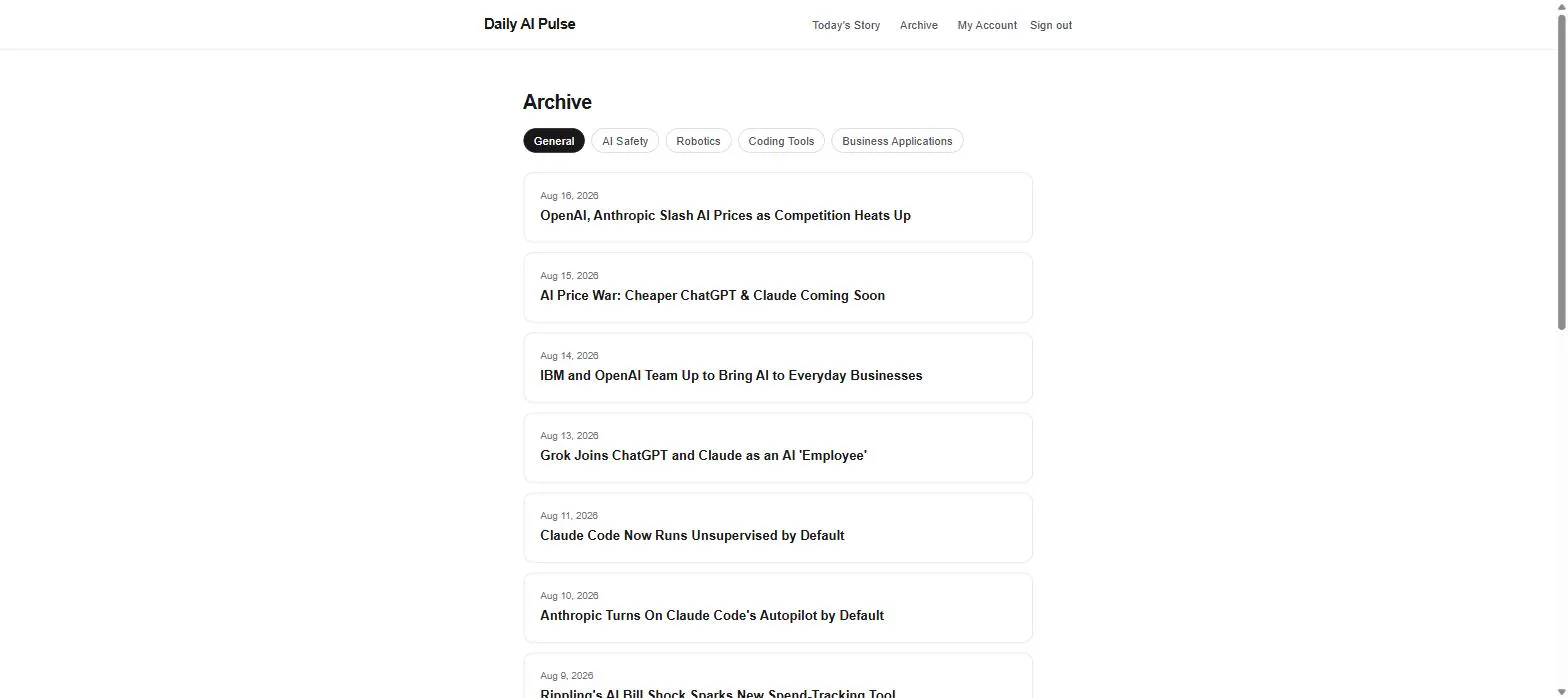 Daily AI Pulse gallery image