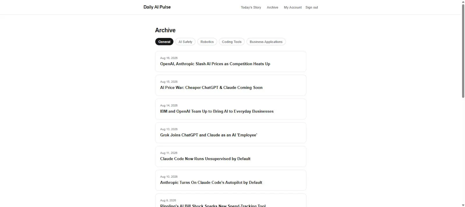 Daily AI Pulse screenshot 3