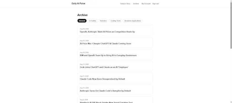 Daily AI Pulse screenshot 3