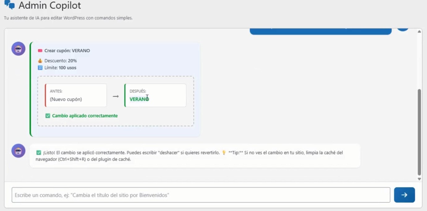 Admin Copilot gallery image