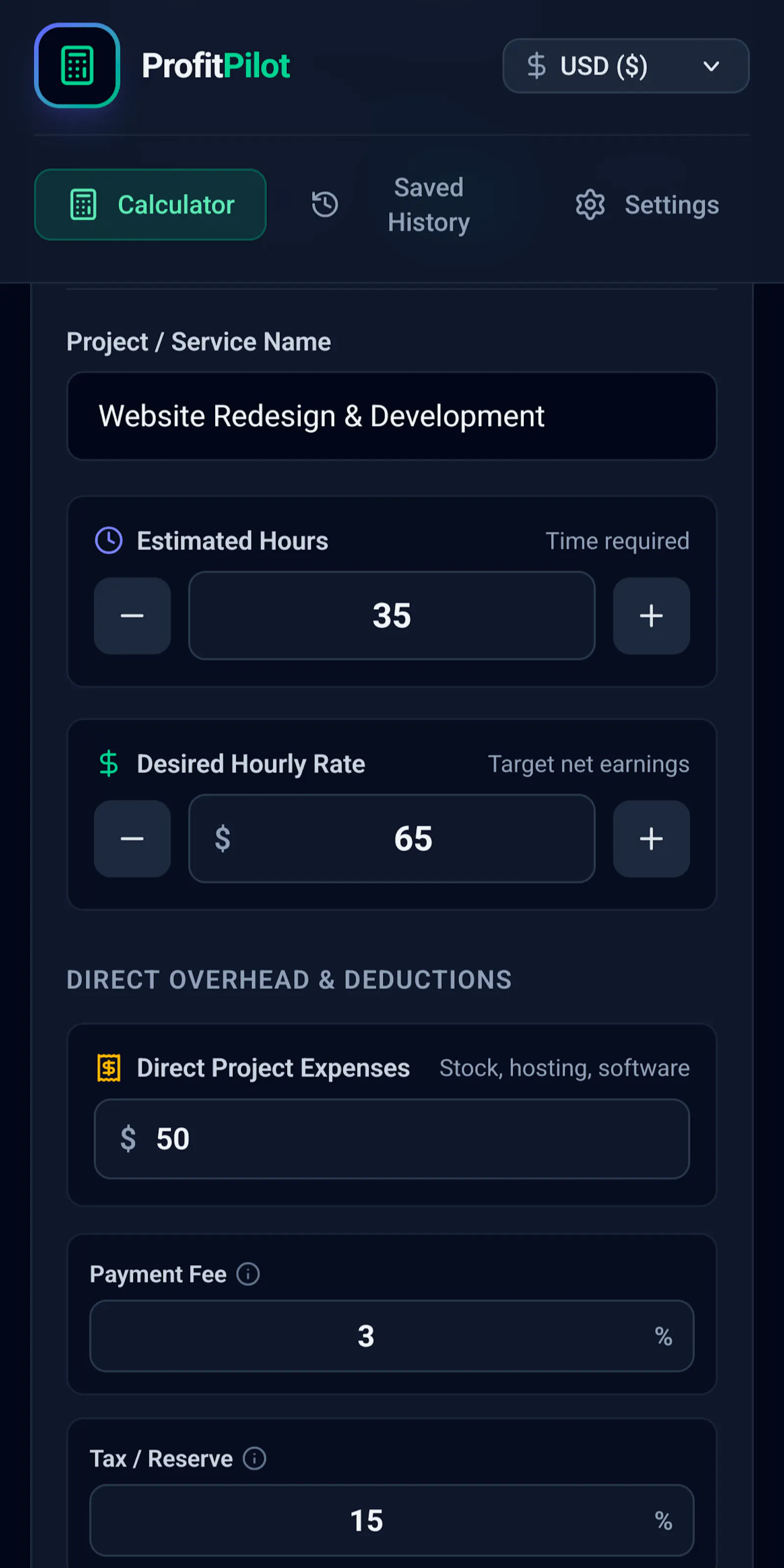 ProfitPilot screenshot 2
