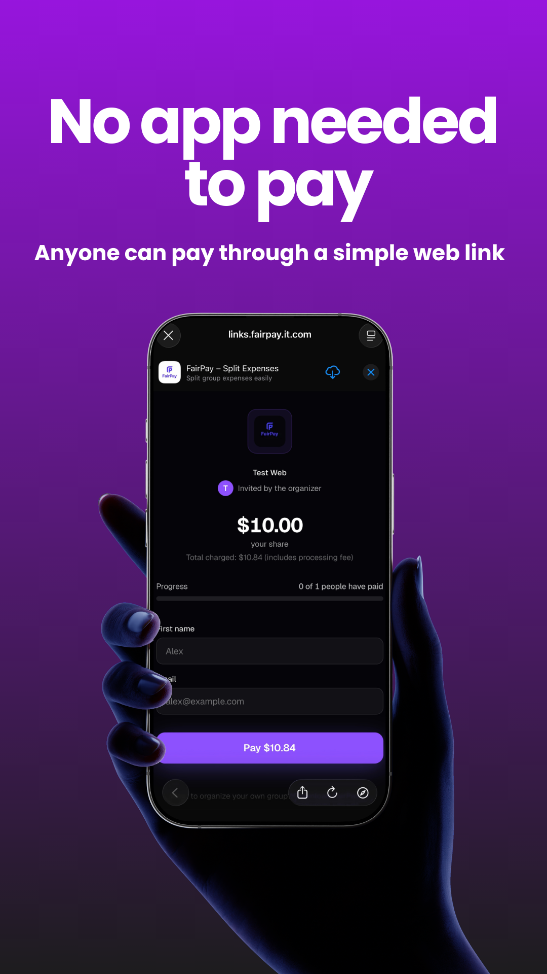 FairPay - Screenshot 2 showing product features and functionality