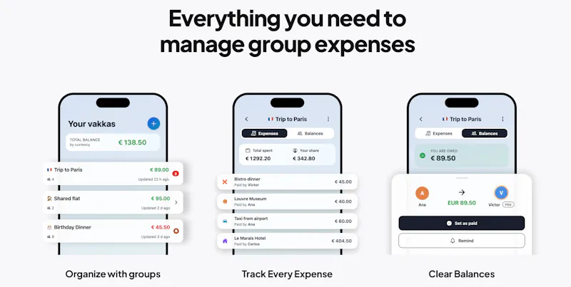 VAKKA: Split Expenses screenshot 2