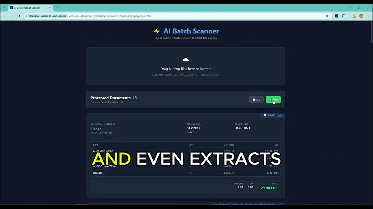 ReceiptAI: Invoice to Excel Scanner gallery image