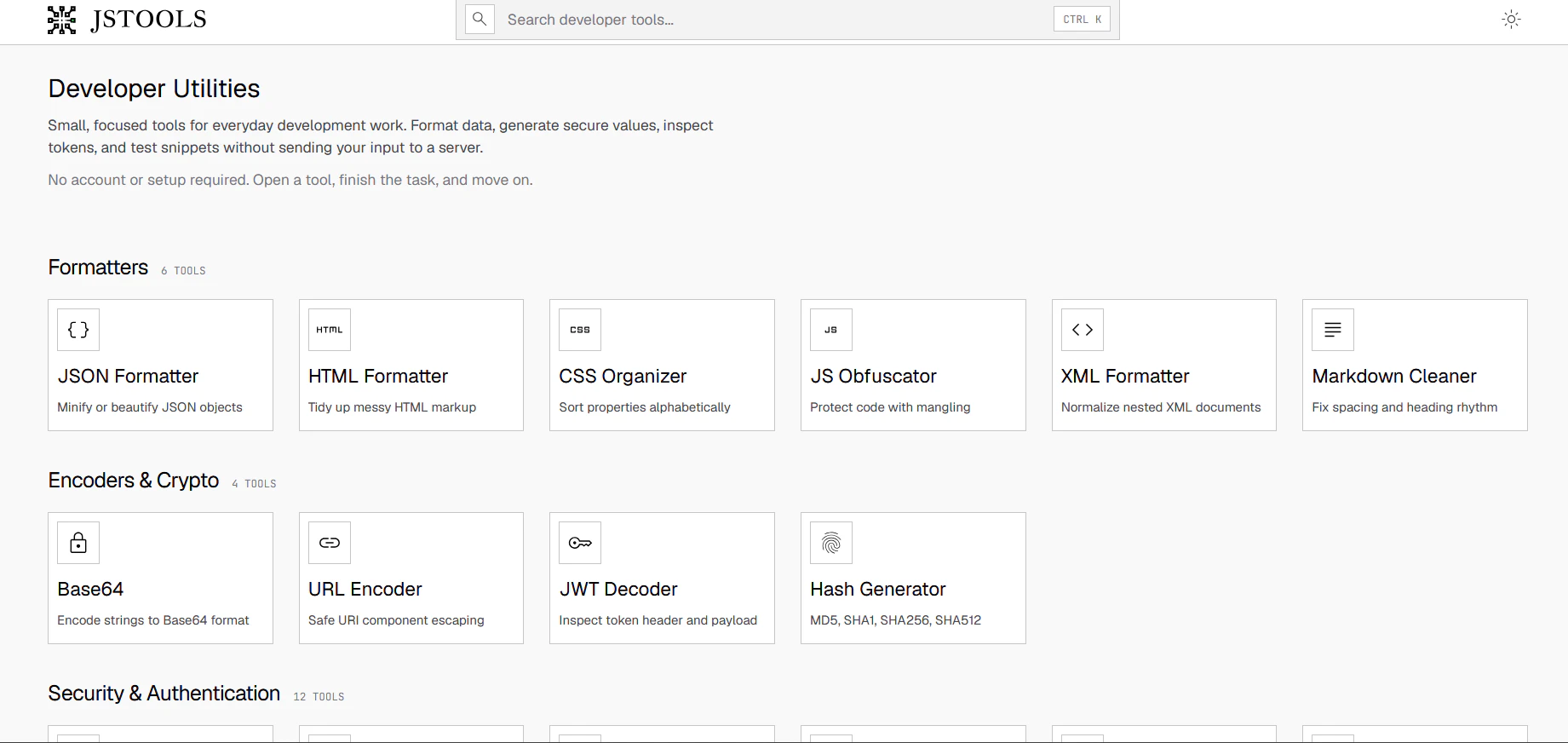 JavaScript Tools 截图