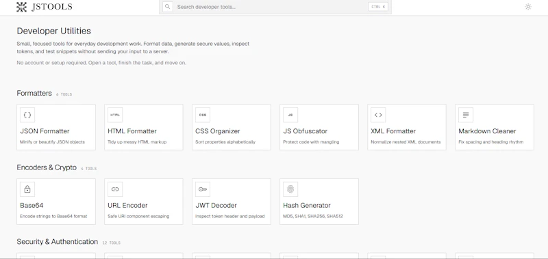 JavaScript Tools screenshot 1