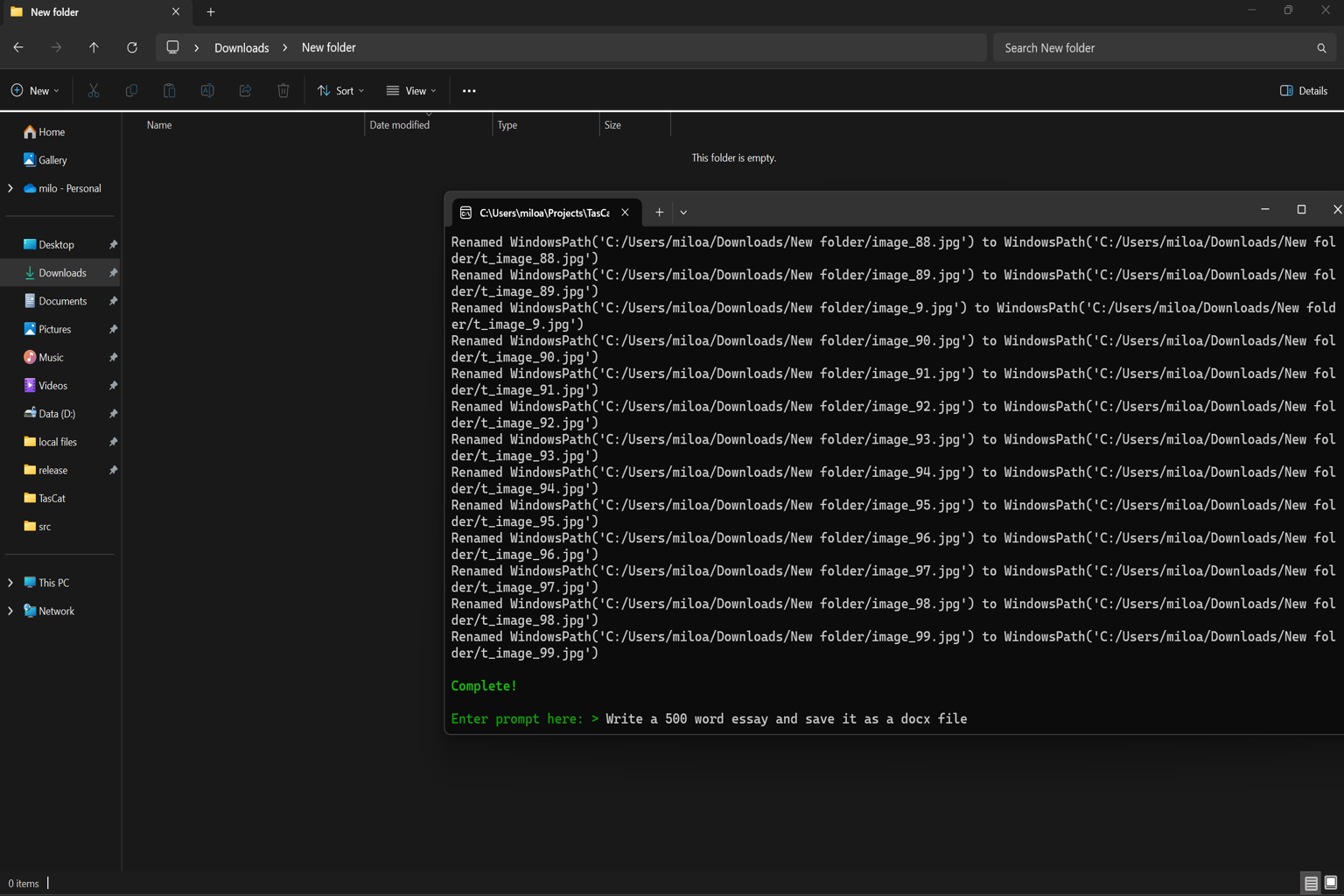 TasCat: Your AI Powered File Manager media 3