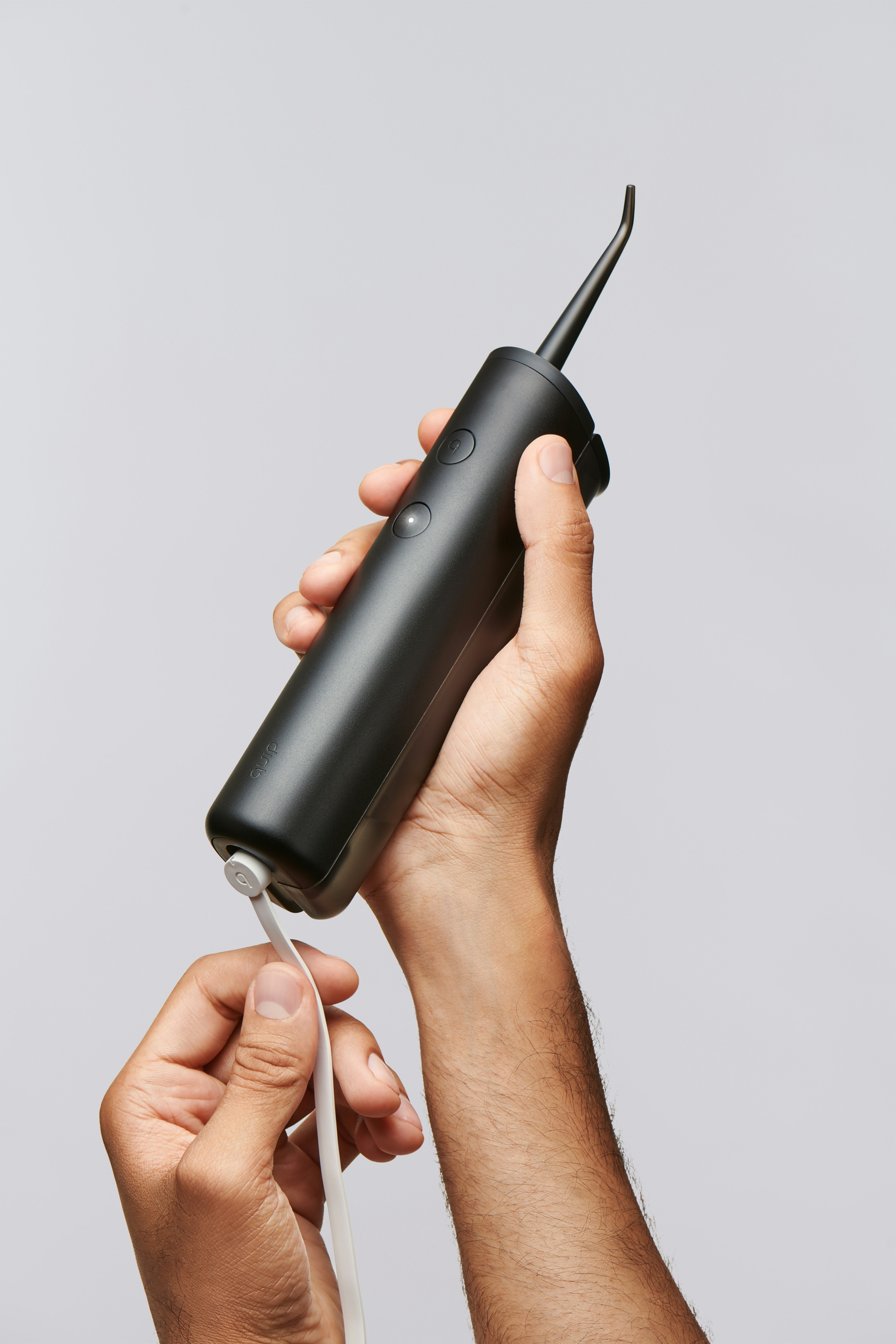 oplaadbare dordeloze waterflosser - Feel-good flossen-geen snaren bevestigd. media 2