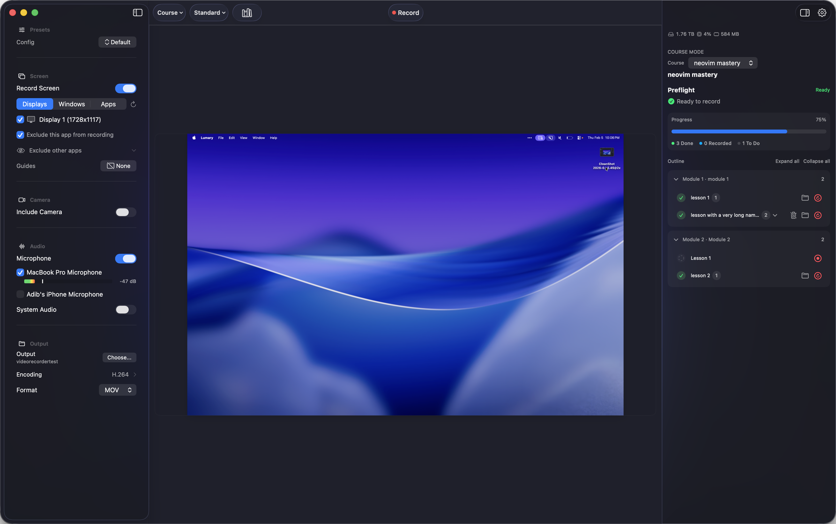 Lumary Recorder - Screenshot 4 showing product features and functionality