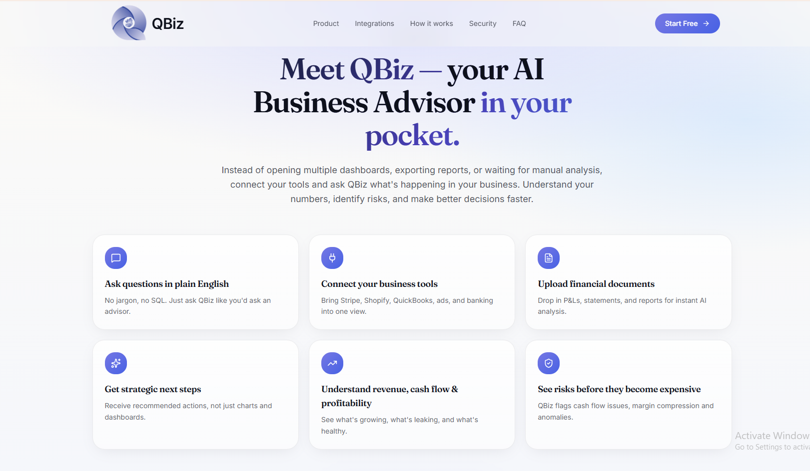 Qbiz — AI Advisor for Your Business gallery image