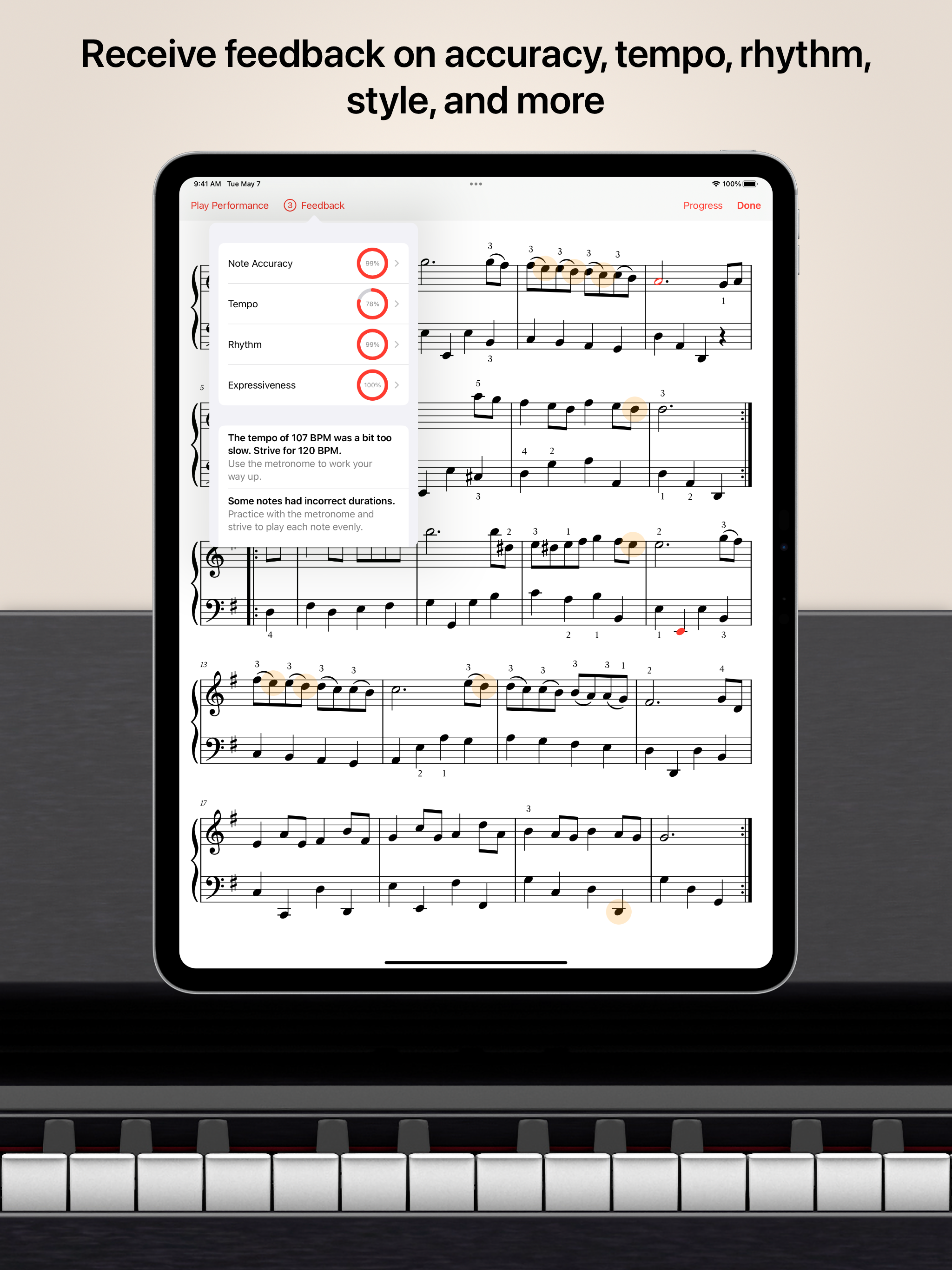 iPhone, iPad 및 Mac 용 Hanon Pro - 디지털 시대를위한 피아노 기술 및 운동 미디어 4