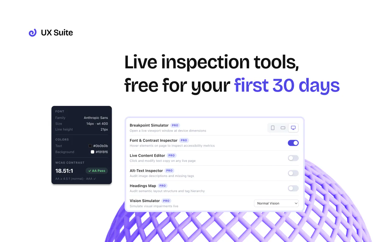 UX Suite gallery image