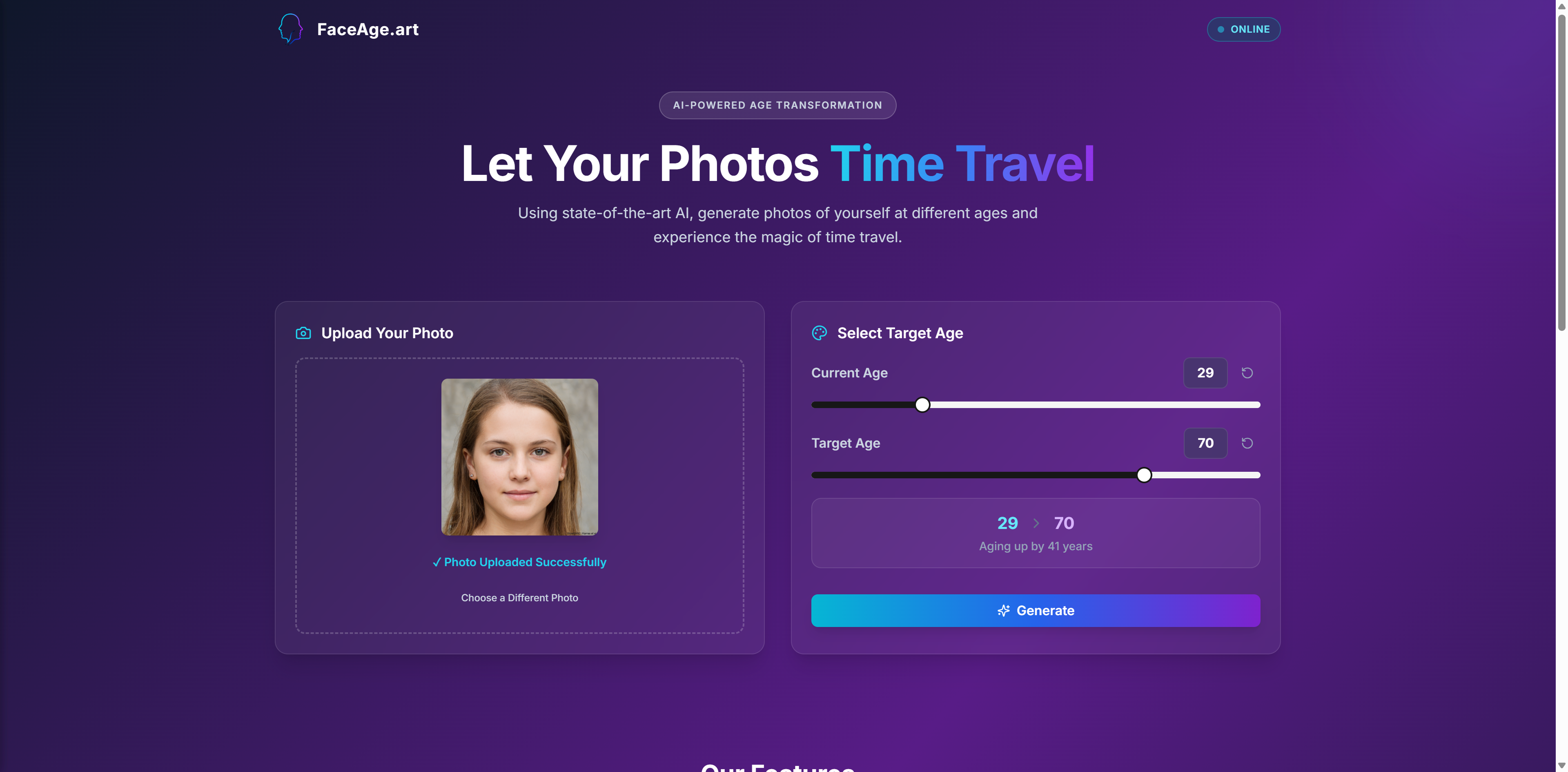 FaceAge.art gallery image